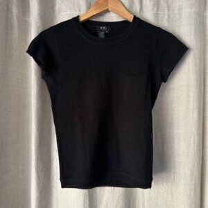 Black Cashmere T-Shirt